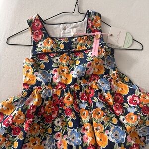 SweetHoney Navy Floral Kids Dress